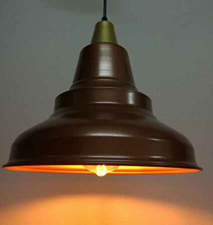 MYLİGHTS  RETRO  RUYSTİK BAKIR METAL SARKIT AVİZE