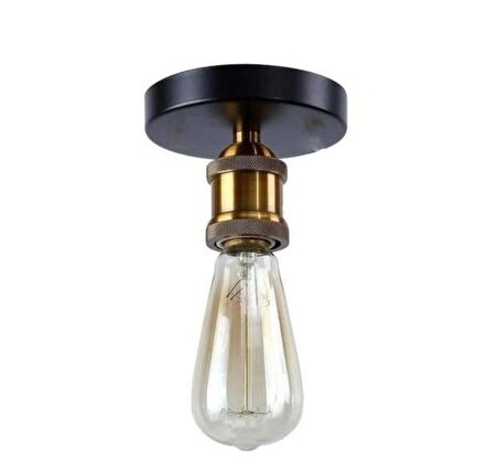DEMET HABEK  MYLİGHTS RETRO MAT GOLD METAL TAVAN AVİZE ARMATÜR APLİK  10CM