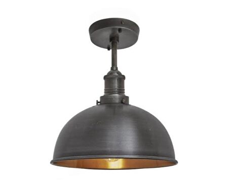 MYLİGHTS   RETRO RUSTİK  TAVAN AVİZE  RUSTİK AVİZE MAT SİYAH  30CM