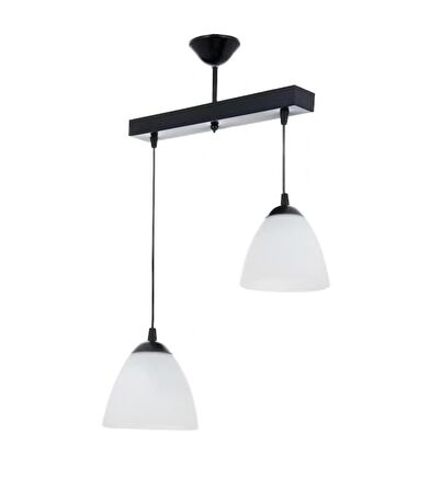 MYLİGHTS   SIRALI  İKİLİ  OPAL CAMLI AVİZE MODERN AVİZE  30 CM EN