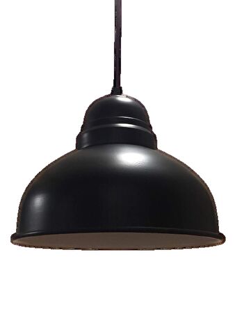 MYLİGHTS RETRO METAL SARKIT AVİZE SİYAH İÇİ BEYAZ