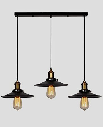 MYLİGHTS RETRO RUSTİK  METAL SARKIT MASA ÜSÜT SIRALI AVİZE