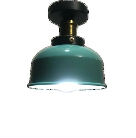 MYLİGHTS  RETRO RUSTİK  TURKUAZ   PLOFONBYER TAVAN AVİZE