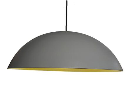 MYLİGHTS  60 CM  METAL SARKIT AVİZE BEYAZ  İÇİ ALTIN YÜKSEK TAVAN RETRO RUSTİK