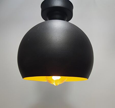 MYLİGHTS  RETRO RUSTİK VİNTAGE  PLOFONYER TAVAN AVİZE ARMATÜR  GLOP  20 CM