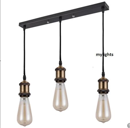 MYLİGHTS  RETRO  VİNTAGE RUSTİK MASA ÜSÜTÜ SIRALI  60 CM ÜÇLÜ SARKIT AVİZE