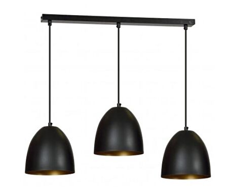 MYLİGHTS  METAL SARKIT AVİZE MESA ÜSÜTÜ TEZGAH VE BAR ÜSTÜ  ÜÇLÜ  AVİZE  100 CM TABAN