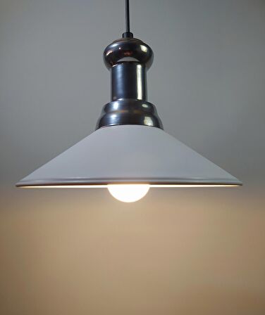 MYLİGHTS  VİNTAGE METAL SAKIR VİZE 30 CM  BEYAZ BAŞLIK