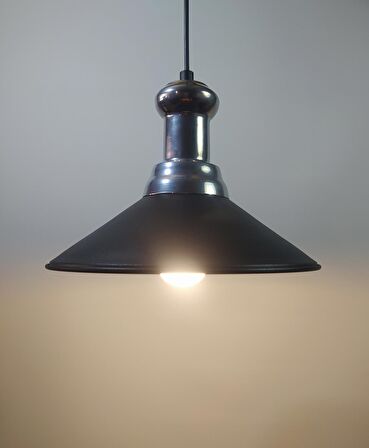 MYLİGHTS  VİNTAGE RETRO RUSTİK  SİYAH METAL SAKIRKIT AVİZE 30 CM