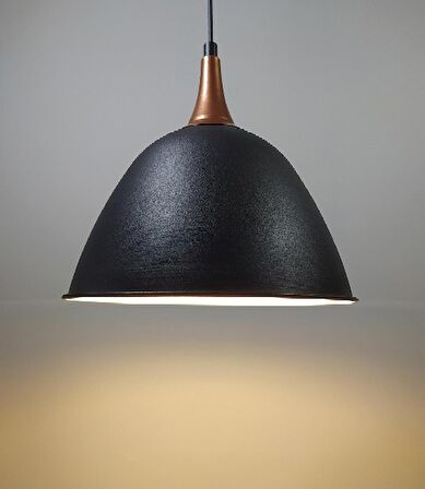 MYLİGHTS  VİNATGE  BAKIR ASKLI METAL SARKIT TEKLİ AVİZE