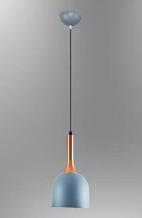 MYLİGHTS  RETRO  RUSTİK VİNTAGE METAL SARKIT MAVİ TEKLİ AVİZE