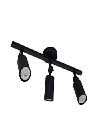 MYLİGHTS  SPOT MAT SİYAH METAL LED SPOT AVİZE HAREKLİ APLİK ARMATÜR  GÜN IŞIĞI LED AMPUL DAHİLDİR