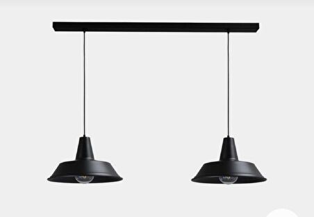 MYLİGHTS  RETRO  RUSTİK VİNTAGE İKİLİ MASA ÜSTĞ SIRALI  AVİZE  100CM KASA