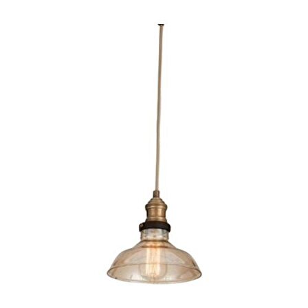 MYLİGHTS VİNTAGE  RUSTİK RETRO CAMLI SARKIT AVİZE EN 20 CM