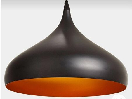 MYLİGHTS  RETRO RUSTİK VİNTAGE  SİYAH METAL SARKIT AVİZE 40 CM