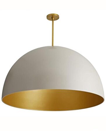 MYLİGHTS 50CM BEYAZ İÇİ ALTIN ALEMİNYUM PASLANMAZ METAL AVİZE  50 CM 