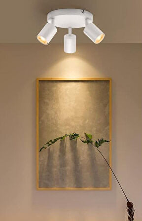 MYLİGHTS  SPOR MODERN ÜÇLÜ LED AVİZE SPOT PLOFONYER HAREKETLİ AVİZE