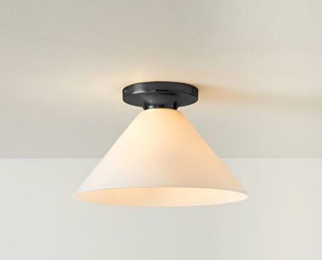 MYLİGHTS  OPAL CAMLI  PLOFONYER TAVAN AVİZE ARAMTÜR BEYAZ CAMLI  CAP  22 CM 