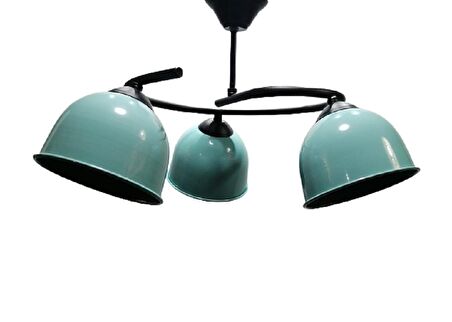 mylights  üçlü turkuaz  başlılı metal avize  rustik vintage avize