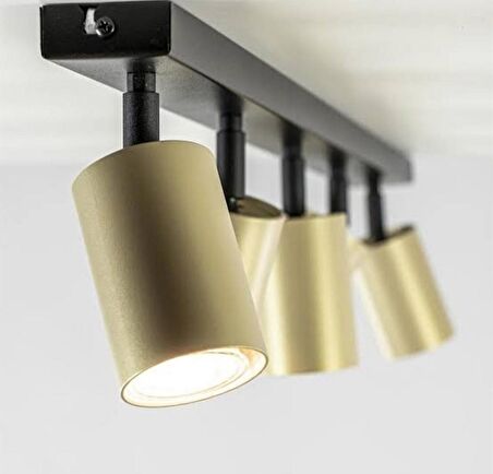 MYLİGHTS BEŞLİ LED AVİZE LED SPOT HAREKETLİ GÜNIŞIĞI AMPULLÜ  60 CM KASA  