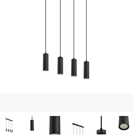 Mylights dörtlü 4lü sıralı siyah masaüstü tavan sarkıt led spot tasarruflu led ampul mutfak adası otel kafe restaurant modern