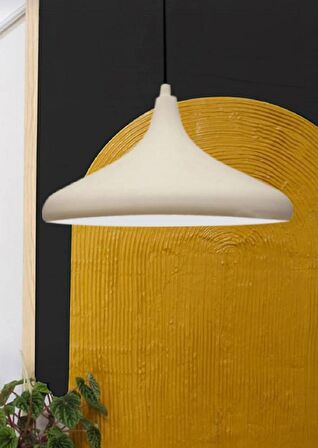 MYLİGHTS  MODERN SPOR BEYAZ  MUTFAK AVİZE METAL SARKIT 35 CM CAP