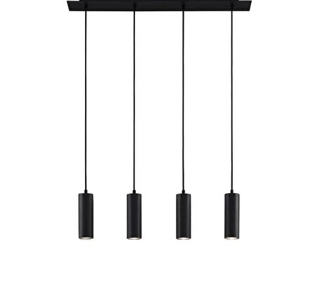 MYLİGHTS  MODERN SPOR  LED AVİZE  SİYAH  GÜN IŞIĞI LED AMPULLÜ PANASONIC MARKA LEDLİ