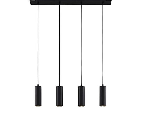 MYLİGHTS  MODERN SPOR  LED AVİZE  SİYAH  GÜN IŞIĞI LED AMPULLÜ MARKA LEDLİ