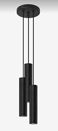 MYLİGHTS  ÜÇLÜ LED AVİZE  SPOR MODERN AVİZE  PANASONIC GÜN IŞIĞI AMPULLÜ 