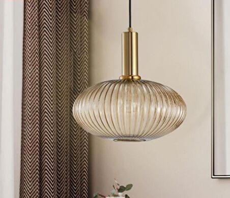 MYLİGHTS RUSTİK  BAL SARKIT AVİZE 20CM BRONZ ASKILI SPOR TEKLİ AVİZE