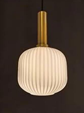 MYLİGHTS OPAL  SARKIT AVİZE 20CM BRONZ ASKILI SPOR TEKLİ AVİZE