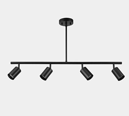 MYLİGHTS  SİYAH DÖRTLÜ LED AVİZE LED SPOT HAREKELİ AVİZE PANASONIC APLULLÜ