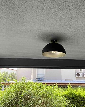 mtlights  retro rustik tavan avize plofonyer 40cm metal avize  salon oturma odso genc odası avize
