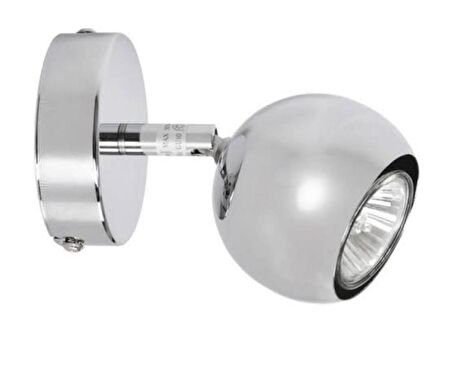MYLİGHTS krom SPOT TEKLİ KÜRE PANASONIC GÜN IŞIĞI AMPULLÜ hareketli duvar aplik  