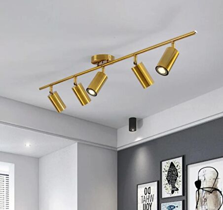 MYLİGHTS ESKİTME  BEŞLİ LED SPOT LED AVİZE HAREKETLİ BAŞLIK PANASONIC GÜN IŞIĞI AMPULLÜ