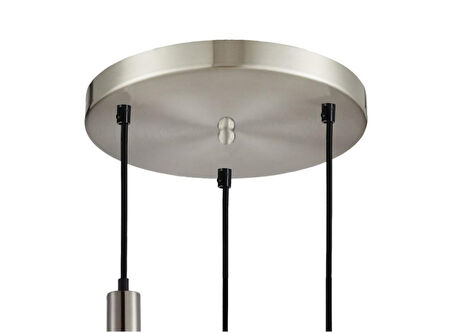 MYLİGHTS paslanmaz inox  kaplama  üçlü opal beyaz cam sarkıt  salon avize modern masa üstü 