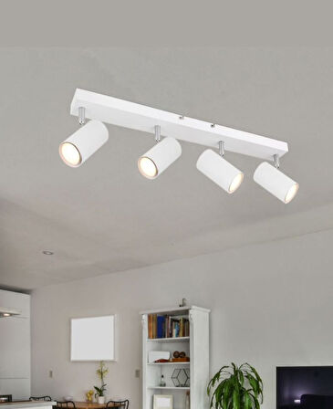 demet habek mylights beyaz  modern  panasonic ampullü gün ışığı ledli hareketli başlıklar modern spor spot led avize