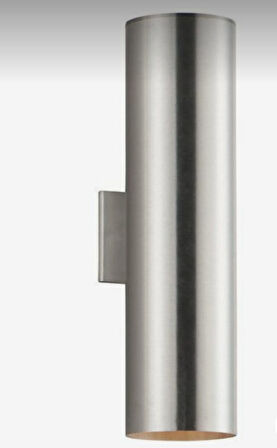 Demet habek mylights  gunisigi LED ampullü çift yonlu inox LED aplik duvar aplik gece lambası