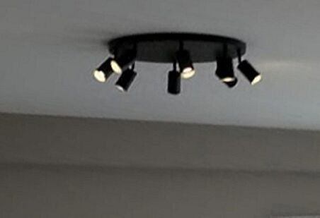 mylights panasonıc ampllü 60 cm siyah led avize hareketli başlıklar led avize salon avize 8li led avize 