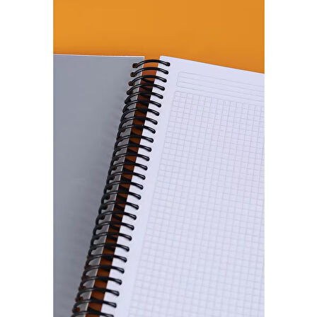 Npratik Tokaç My Lesson Plastik Kapak A4 7+3 250 Yaprak Spiralli 10 Bölmeli Ayraçlı Kareli Çizgili Defter