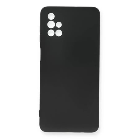 Samsung Galaxy M51 Kılıf Nano içi Kadife Silikon - Siyah