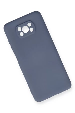 Pocophone X3 Kılıf Nano içi Kadife Silikon - Gri