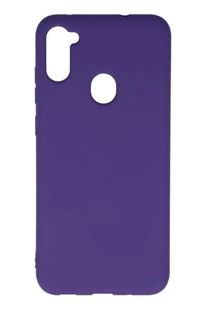 Samsung Galaxy A11 Kılıf Nano içi Kadife Silikon - Mor