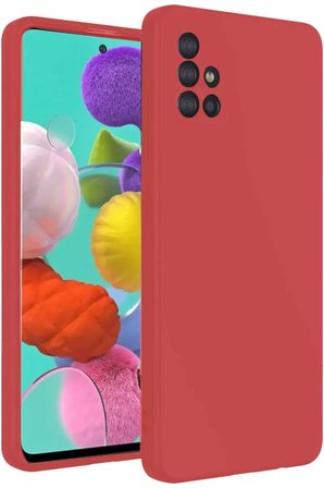 Samsung Galaxy A31 Kılıf Nano içi Kadife Silikon - Kiremit