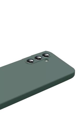 Mey İthalat  Samsung Galaxy S FE Nano içi Kadife Silikon - Koyu Yeşil