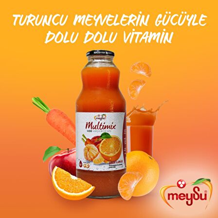 Meysu Multimix %100 Karışık Meyve Suyu 1 Lt X 6 Adet