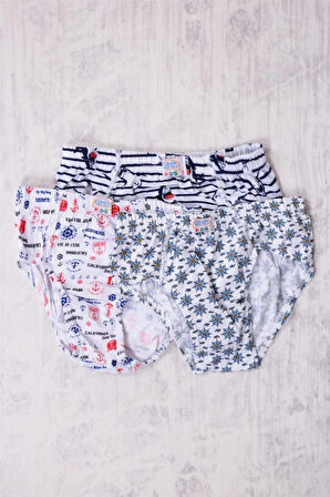 Gümüş Marka Erkek Çocuk Çok Renkli 3'lü Külot