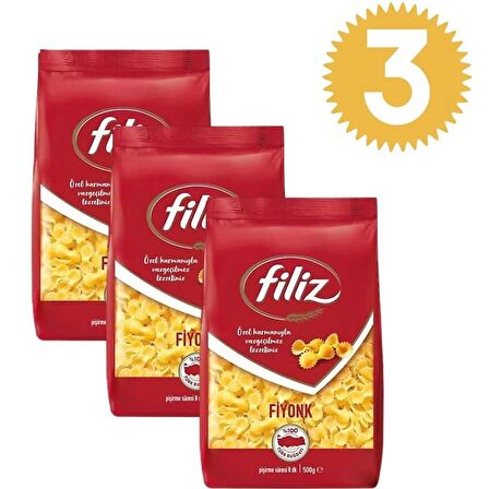  Filiz Fiyonk Makarna 500gr x3 adet