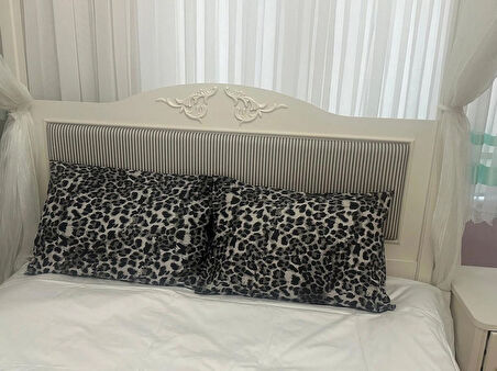 %100 Cotton (PAMUK) 2 Adet Leopar 50x70 Cm Yastık Kılıfı Pillow Case