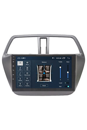 Suzuki S Cross Android Carplay Navigasyon Multimedya Ekran Teyp 2gb Ram + 16gb Hdd Uyumlu